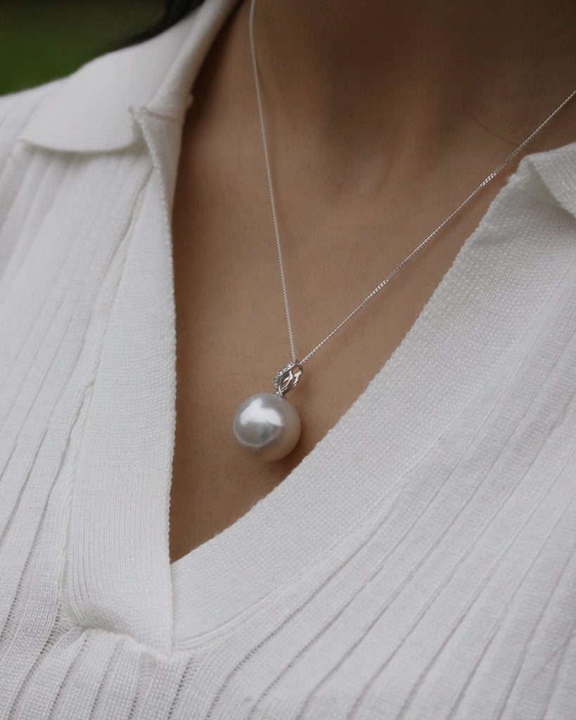 South Sea Pearl & Diamond Pendant