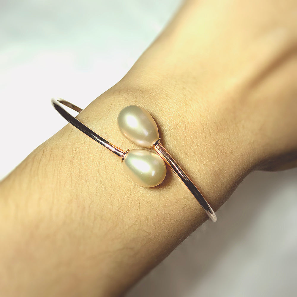 10mm Freshwater pearl bracelet Silver Plated Horseshoe charm | eBay