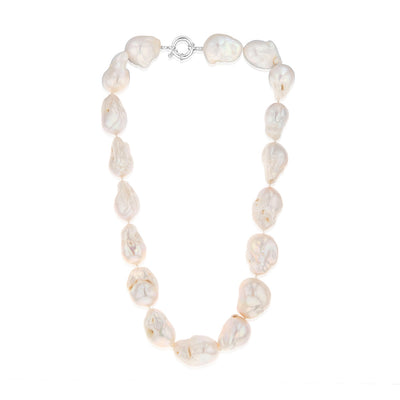 Baroque Pearls 44cm Strand on Sterling Silver Clasp