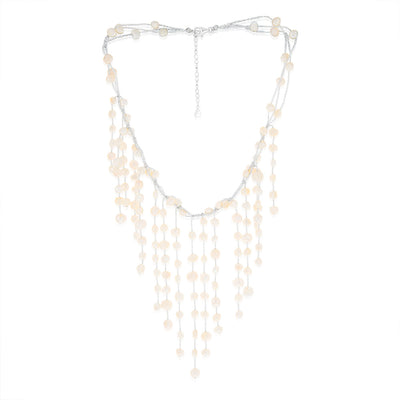 Natural Freshwater Baroque Pearl Necklace 40cm + 5cm Extender in Sterling Silver