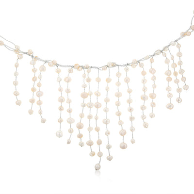 Natural Freshwater Baroque Pearl Necklace 40cm + 5cm Extender in Sterling Silver