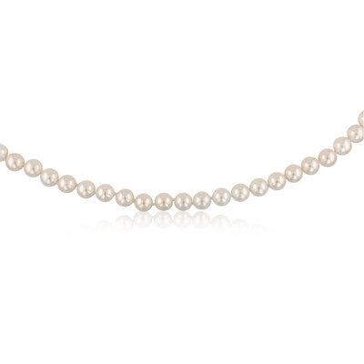 Mother of Pearl Graduated Necklace 48cm with Sterling Silver Clasp