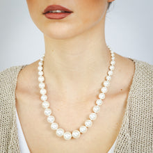 Load image into Gallery viewer, Mother of Pearl Graduated Necklace 48cm with Sterling Silver Clasp