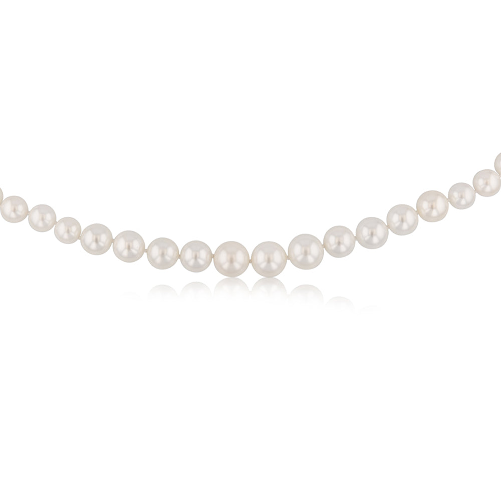 Mother of Pearl Necklace 40cm with Sterling Silver Clasp