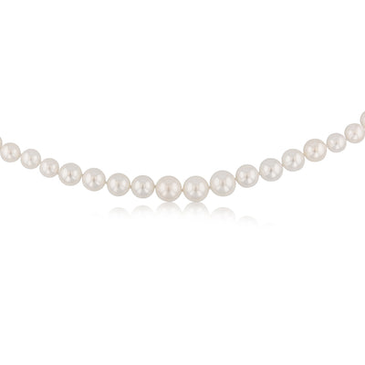 Mother of Pearl Necklace 40cm with Sterling Silver Clasp