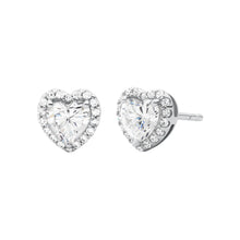 Load image into Gallery viewer, Michael Kors Sterling Silver Premium Heart Stud Earring