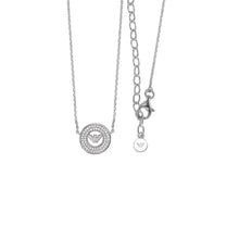 Load image into Gallery viewer, Emporio Armani Sterling Silver Key Basics CZ Pendant On Chain