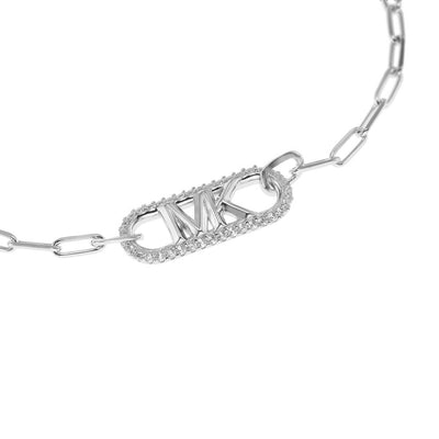 Michael Kors Sterling Silver Premium Pave Empire Link Bracelet