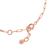 Load image into Gallery viewer, Michael Kors 14ct Rose Gold Plated Sterling Silver Premium Pave Empire Link Bracelet
