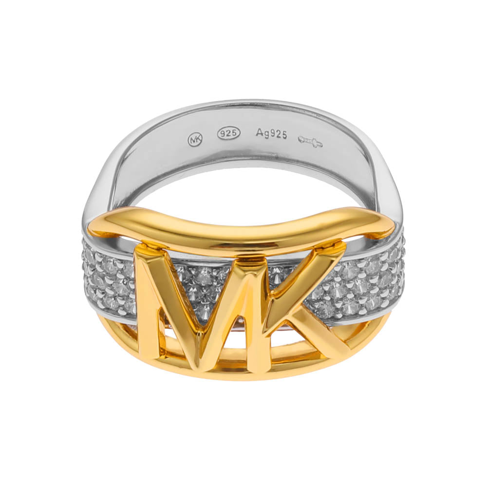 Michael Kors Two Tone Gold Plated Sterling Silver Premium Ring