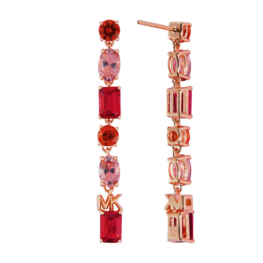 Michael Kors 14ct Rose Gold Plated Sterling Silver Drop Earring