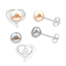 Load image into Gallery viewer, Sterling Silver Pearl Jewellery Set